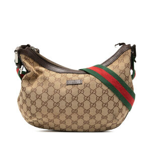Pre-Loved Gucci GG Canvas Web Crossbody